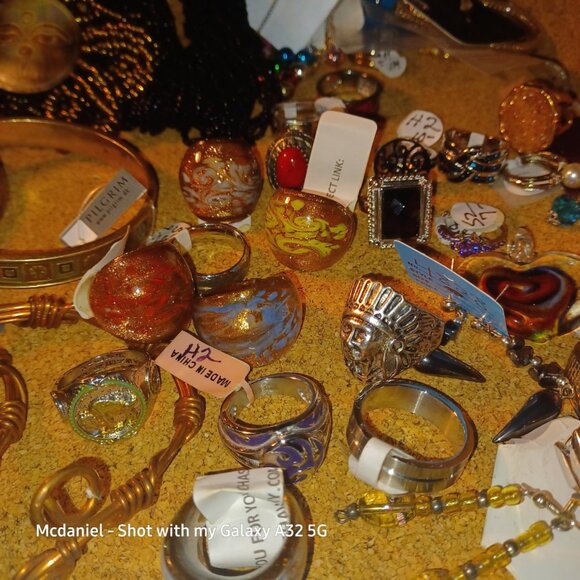 Huge Mix Metal & Stone Jewelry Lot - Picture 12 of 14